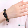 TCC™ Natural Snow Rainbow Obsidian Fengshui Buddhist Charm Bracelet